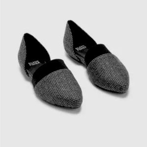 Eileen Fisher 5.5 Houndstooth Flute/D’orsay shoe.